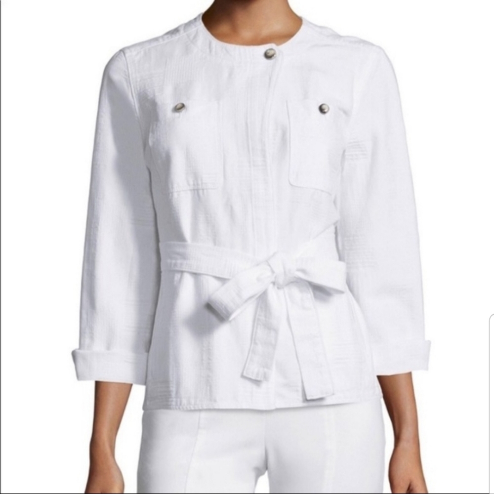 Tory Burch Everett Belted Jacket L